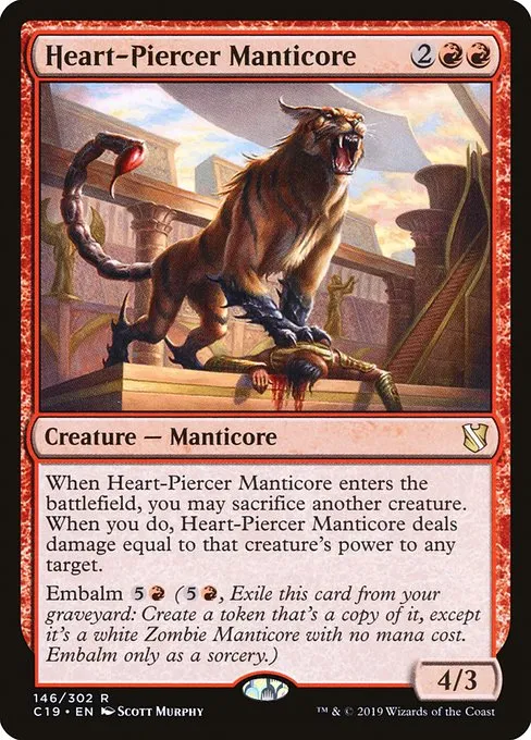 Heart-Piercer Manticore · Commander 2019 146/302