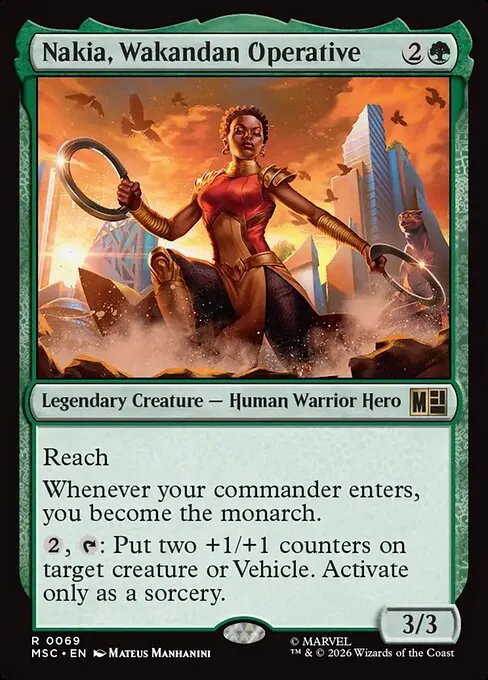 Nakia, Wakandan Operative · Marvel Super Heroes Commander 69/9