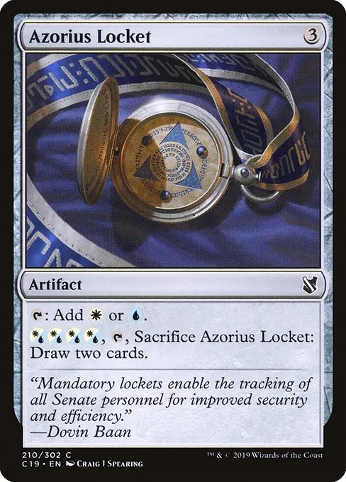Azorius Locket · Commander 2019 210/302