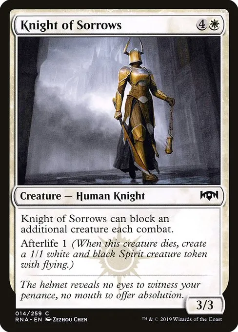 Knight of Sorrows · Ravnica Allegiance 14/273