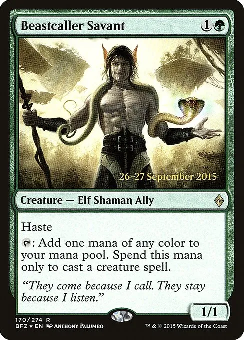 Beastcaller Savant · Battle for Zendikar Promos 170s/90