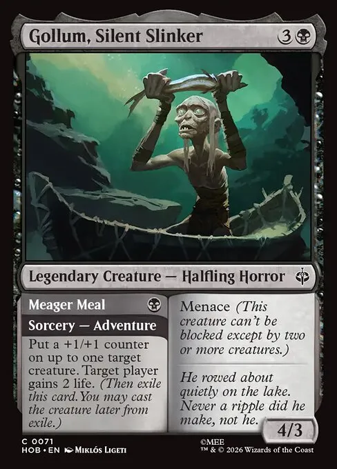 Gollum, Silent Slinker // Meager Meal · The Hobbit 71/39