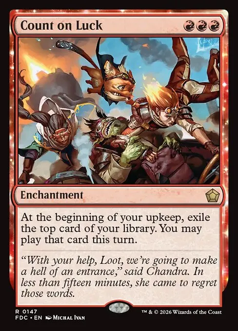 Count on Luck · Foundations Commander 147/3