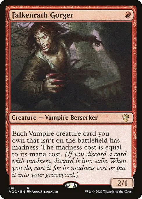 Falkenrath Gorger · Crimson Vow Commander 146/188
