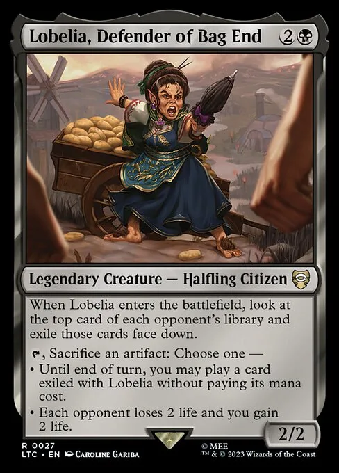 Lobelia, Defender of Bag End · Tales of Middle-earth Commander 27/591