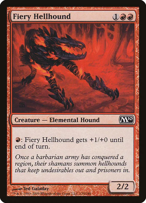 Fiery Hellhound · Magic 2010 135/249