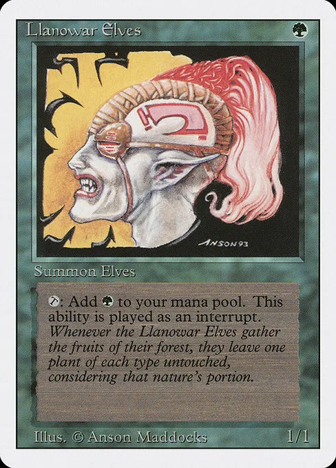 Llanowar Elves · Revised Edition 211/306