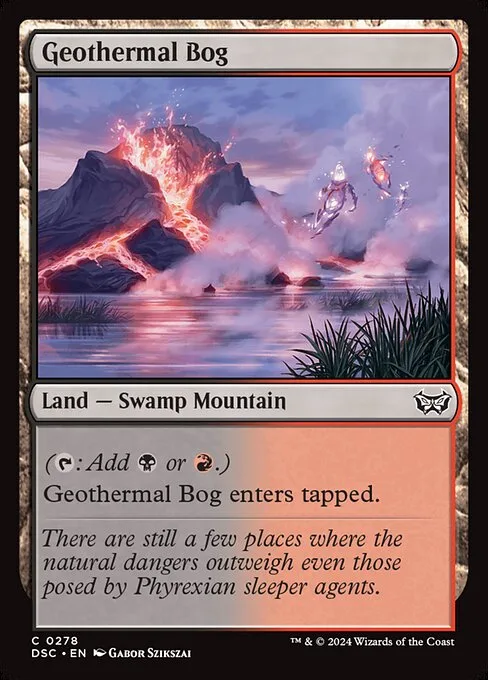 Geothermal Bog · Duskmourn: House of Horror Commander 278/373