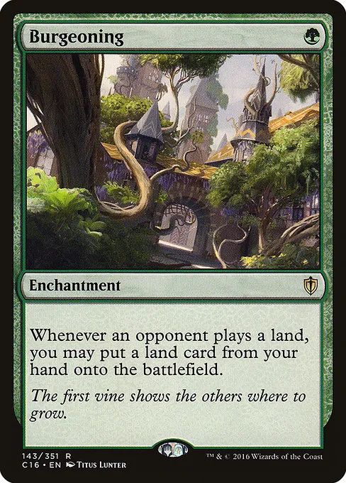 Burgeoning · Commander 2016 143/351