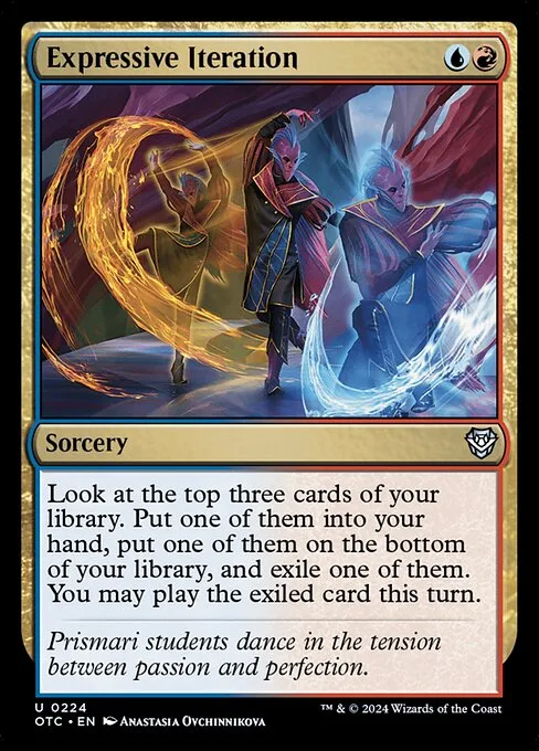 Expressive Iteration · Outlaws of Thunder Junction Commander 224/342