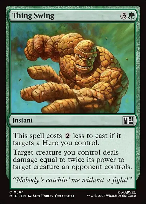 Thing Swing · Marvel Super Heroes Commander 564/9