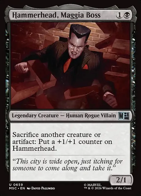 Hammerhead, Maggia Boss · Marvel Super Heroes Commander 659/9
