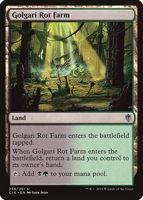 Golgari Rot Farm · Commander 2016 298/351