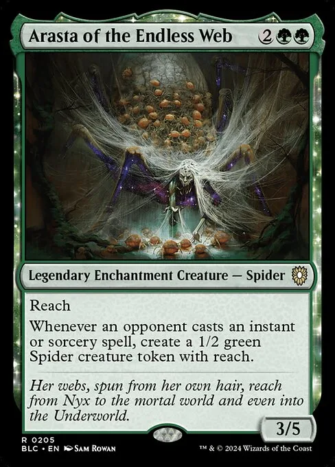 Arasta of the Endless Web · Bloomburrow Commander 205/356