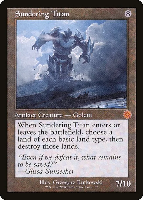 Sundering Titan · The Brothers' War Retro Artifacts 57/189