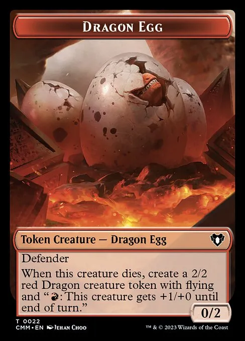 Dragon Egg · Commander Masters Tokens 22/81