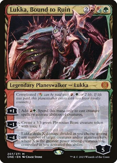 Lukka, Bound to Ruin · Phyrexia: All Will Be One 207/479
