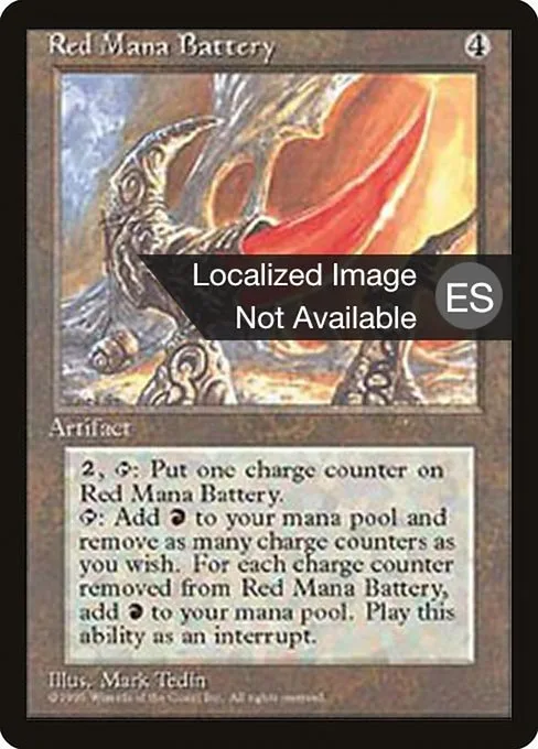 Red Mana Battery · Fourth Edition Foreign Black Border 343/378