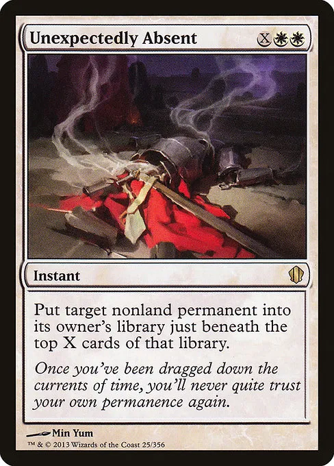 Unexpectedly Absent · Commander 2013 25/356