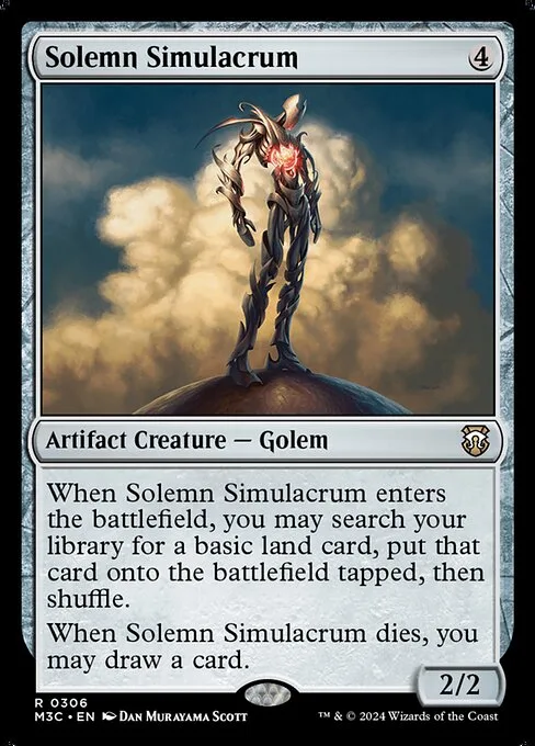 Solemn Simulacrum · Modern Horizons 3 Commander 306/398