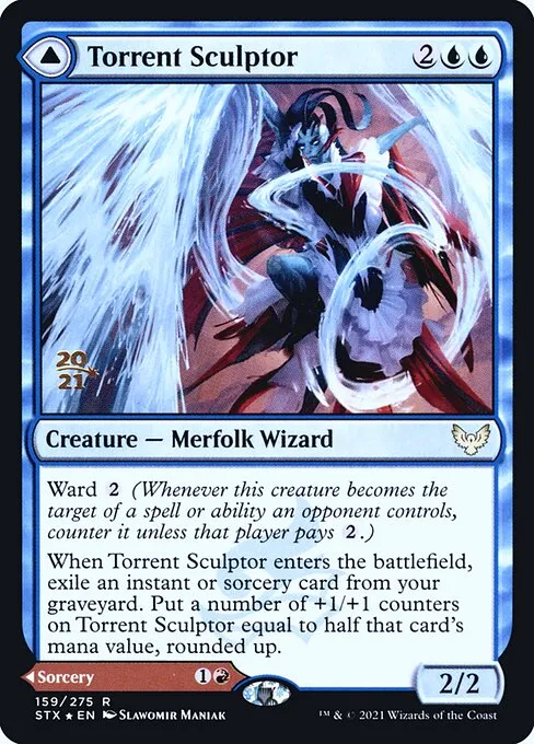 Torrent Sculptor // Flamethrower Sonata · Strixhaven: School of Mages Promos 159s/164