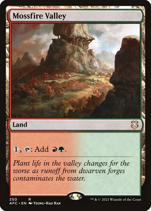 Mossfire Valley · Forgotten Realms Commander 250/331