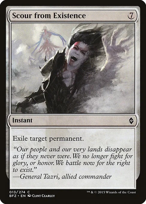 Scour from Existence · Battle for Zendikar 13/299