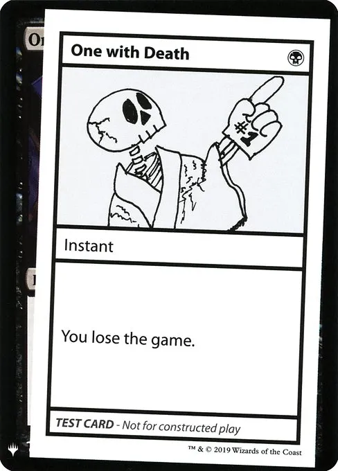 One with Death · Mystery Booster Playtest Cards 2019 45/121