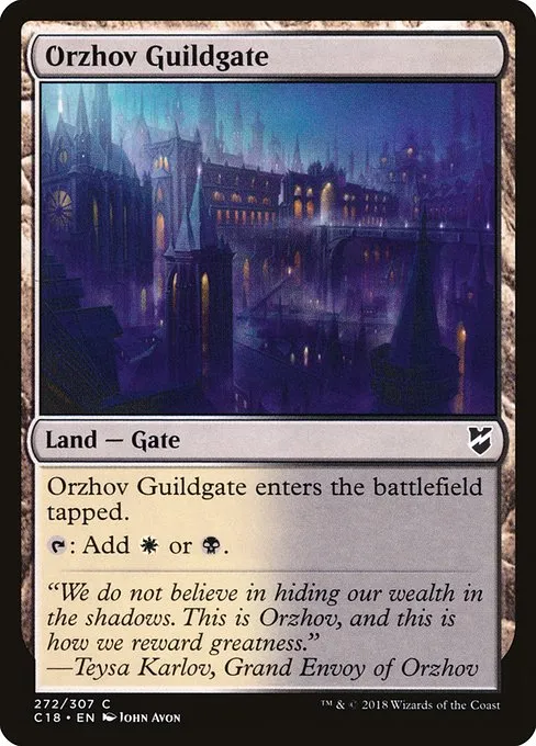 Orzhov Guildgate · Commander 2018 272/307