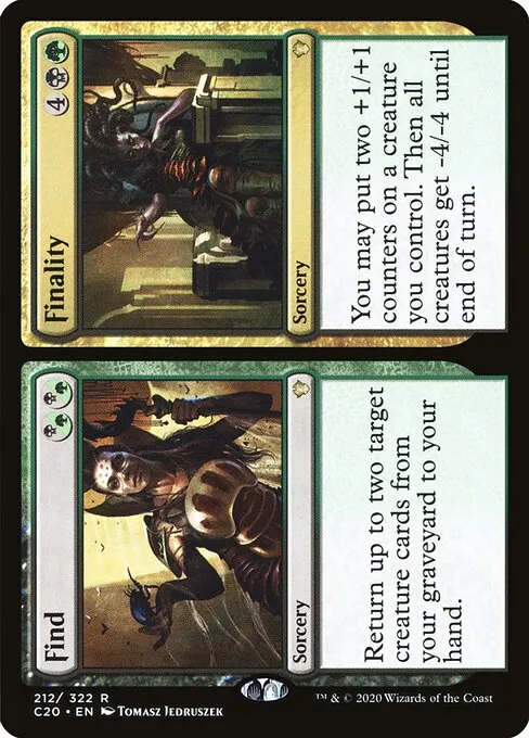 Find // Finality · Commander 2020 212/322
