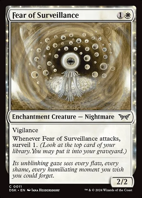 Fear of Surveillance · Duskmourn: House of Horror 11/419