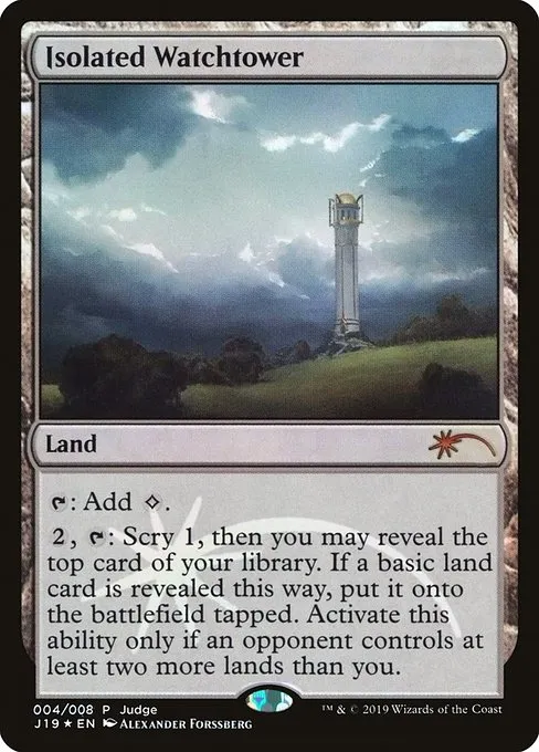 Isolated Watchtower · Judge Gift Cards 2019 4/8