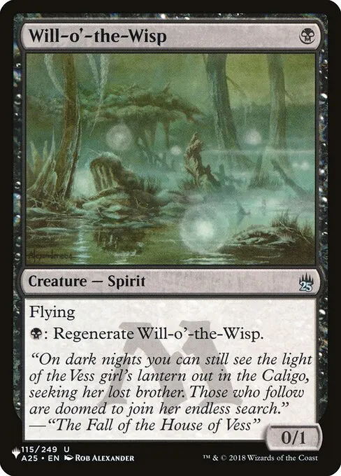 Will-o'-the-Wisp · The List A25-115/5050