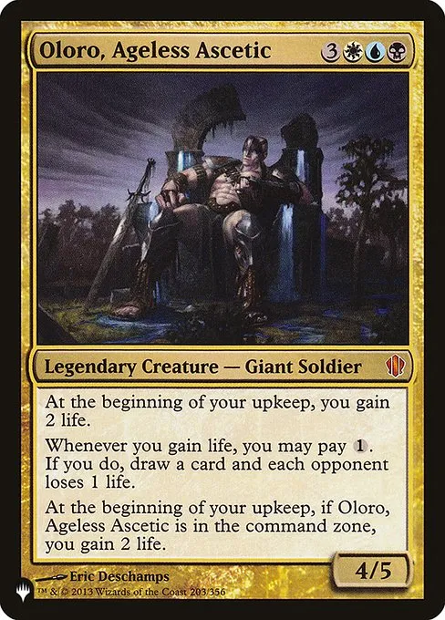 Oloro, Ageless Ascetic · The List C13-203/5050
