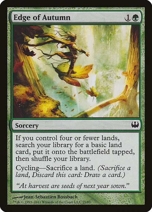Edge of Autumn · Duel Decks: Knights vs. Dragons 25/81