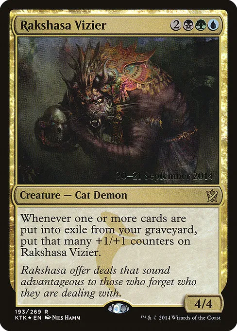 Rakshasa Vizier · Khans of Tarkir Promos 193s/56