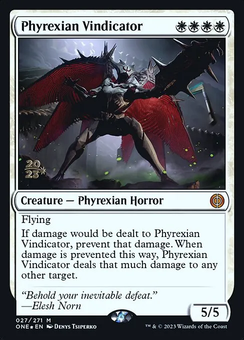 Phyrexian Vindicator · Phyrexia: All Will Be One Promos 27s/160