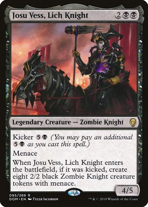 Josu Vess, Lich Knight · Dominaria 95/280