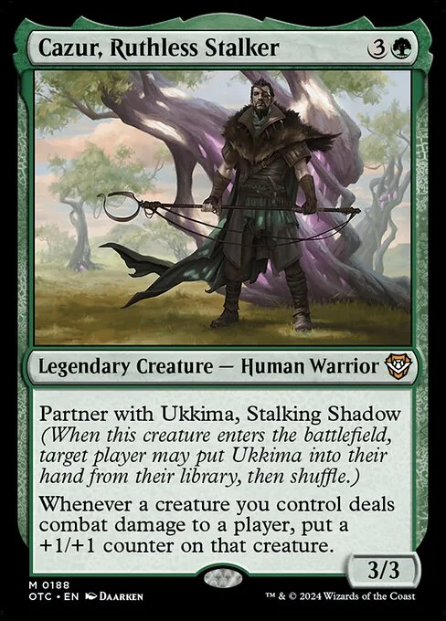 Cazur, Ruthless Stalker · Outlaws of Thunder Junction Commander 188/342