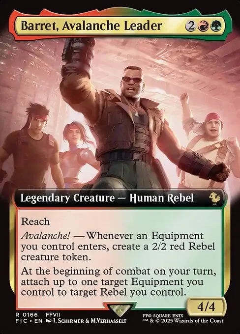Barret, Avalanche Leader · Final Fantasy Commander 166/486
