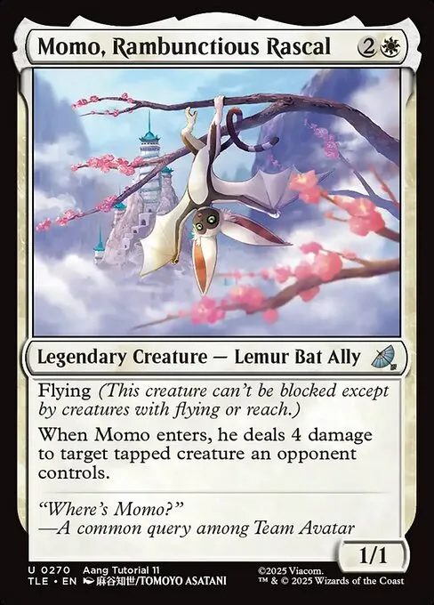 Momo, Rambunctious Rascal · Avatar: The Last Airbender Eternal 270/317