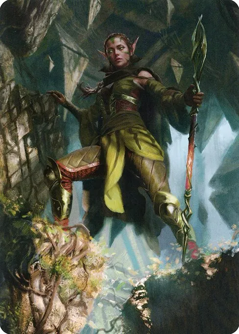 Nissa of Shadowed Boughs // Nissa of Shadowed Boughs · Zendikar Rising Art Series 5/81