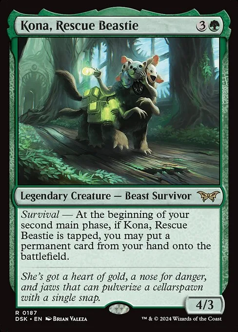 Kona, Rescue Beastie · Duskmourn: House of Horror 187/419