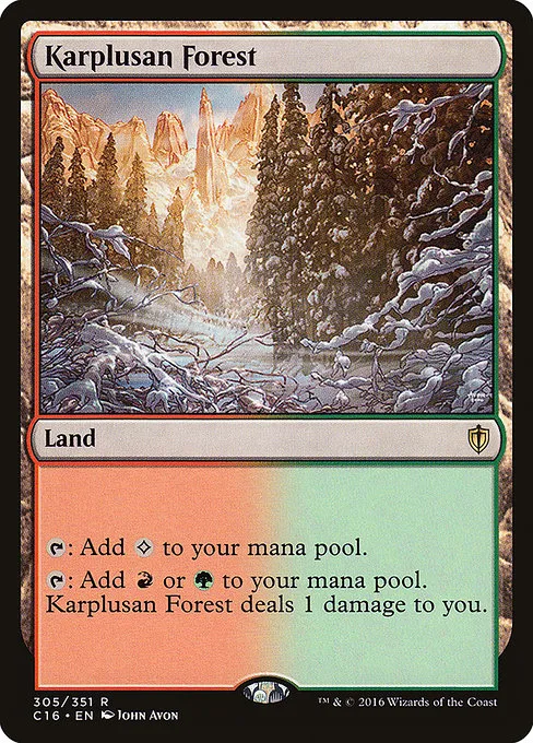 Karplusan Forest · Commander 2016 305/351