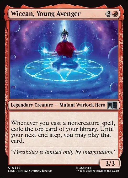 Wiccan, Young Avenger · Marvel Super Heroes Commander 557/9