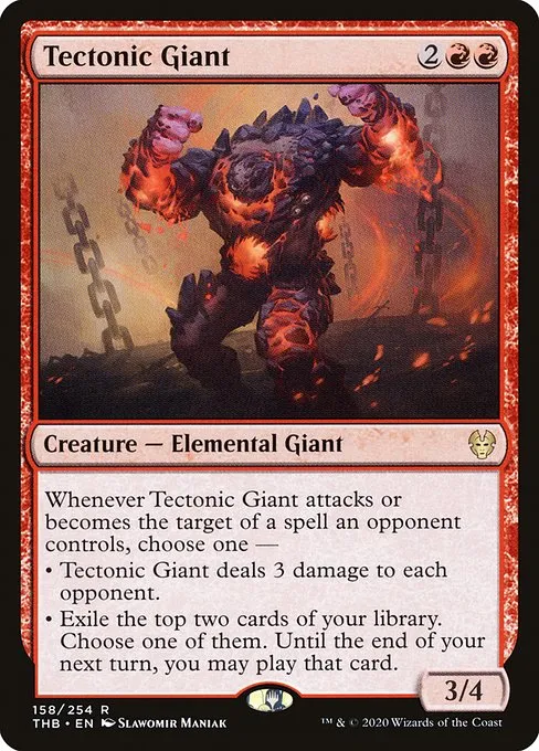 Tectonic Giant · Theros Beyond Death 158/358