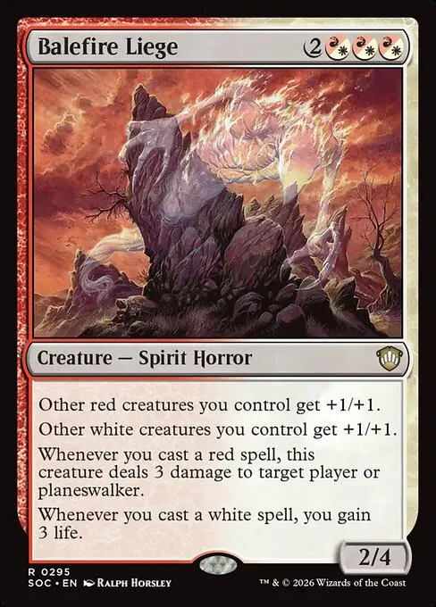 Balefire Liege · Secrets of Strixhaven Commander 295/426