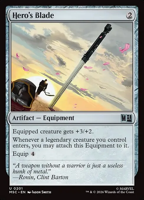 Hero's Blade · Marvel Super Heroes Commander 201/9