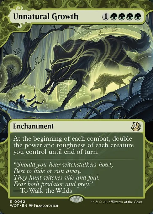 Unnatural Growth · Wilds of Eldraine: Enchanting Tales 62/103