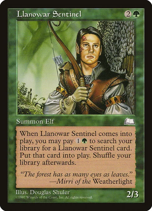 Llanowar Sentinel · Weatherlight 134/167